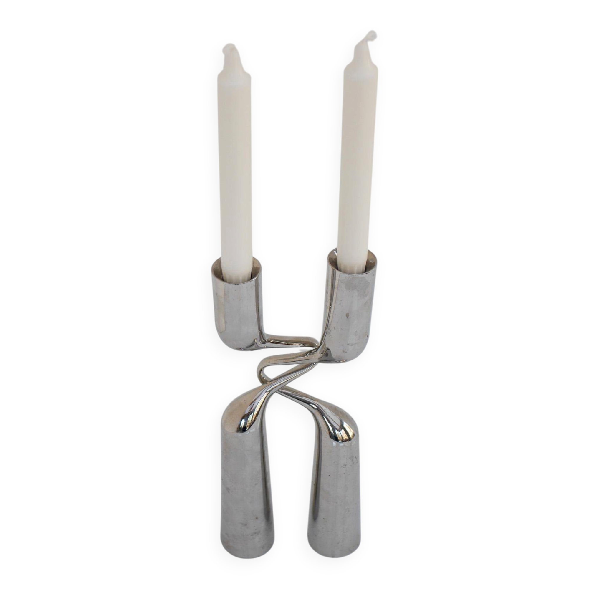 Sculptural Candleholders, 'Tango/Double' Modern Danish design by Mikaela Dörfel