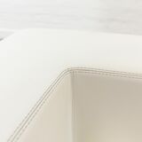 Pair of vintage Throw Away Armchairs by Willie Landels for Zanotta, white Vinyl