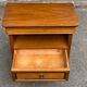 Louis Philippe wooden bedside table with 2 drawers
