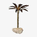 Brutalist palm lamp, 1970.