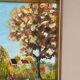 Original Swedish Oil on Canvas - "Autumn Tree" by J. Nilsson - Vintage and Framed - 49 × 38 cm