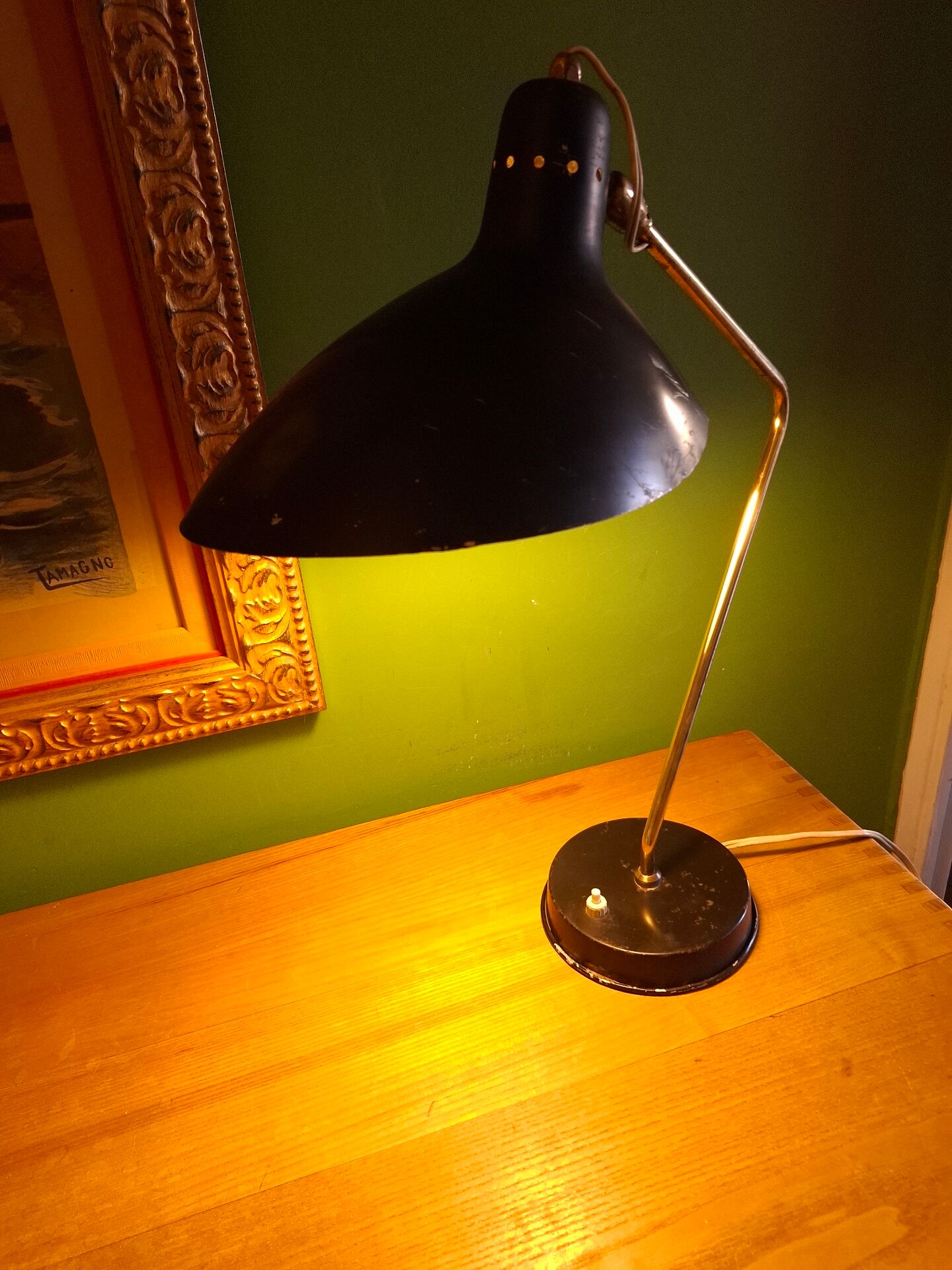1950s lamp by Jean Boris Lacroix
