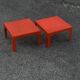 Paire de tables basses en fibre de verre Space Age