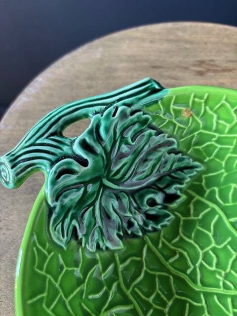 Earthenware Bowl with Barbotine Decor