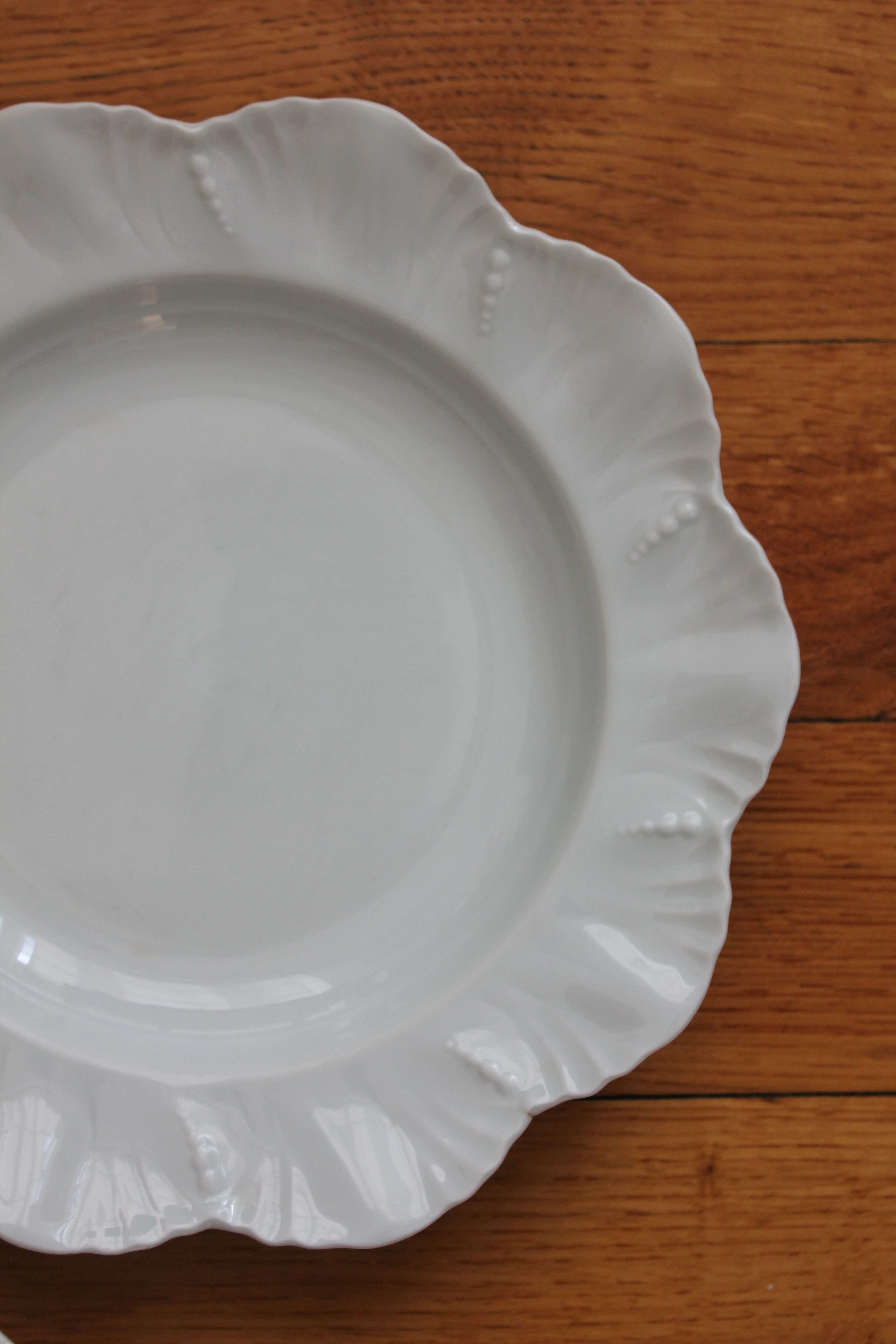 2 antique porcelain dessert plates from the late 19th century