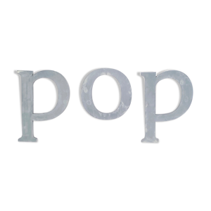 Lettres d'enseigne pop