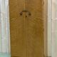 English 1960s student cabinet in elm magnifying glass