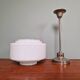 Art Deco pendant light in white opaline glass, 1930s