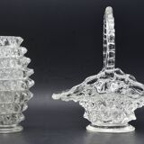 Set of 2 Ercole Barovier Rostrato Murano Italian Glass Vase for Barovier & Toso