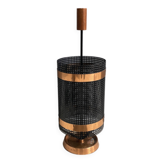 Metal and teak Umbrella stand 1960s