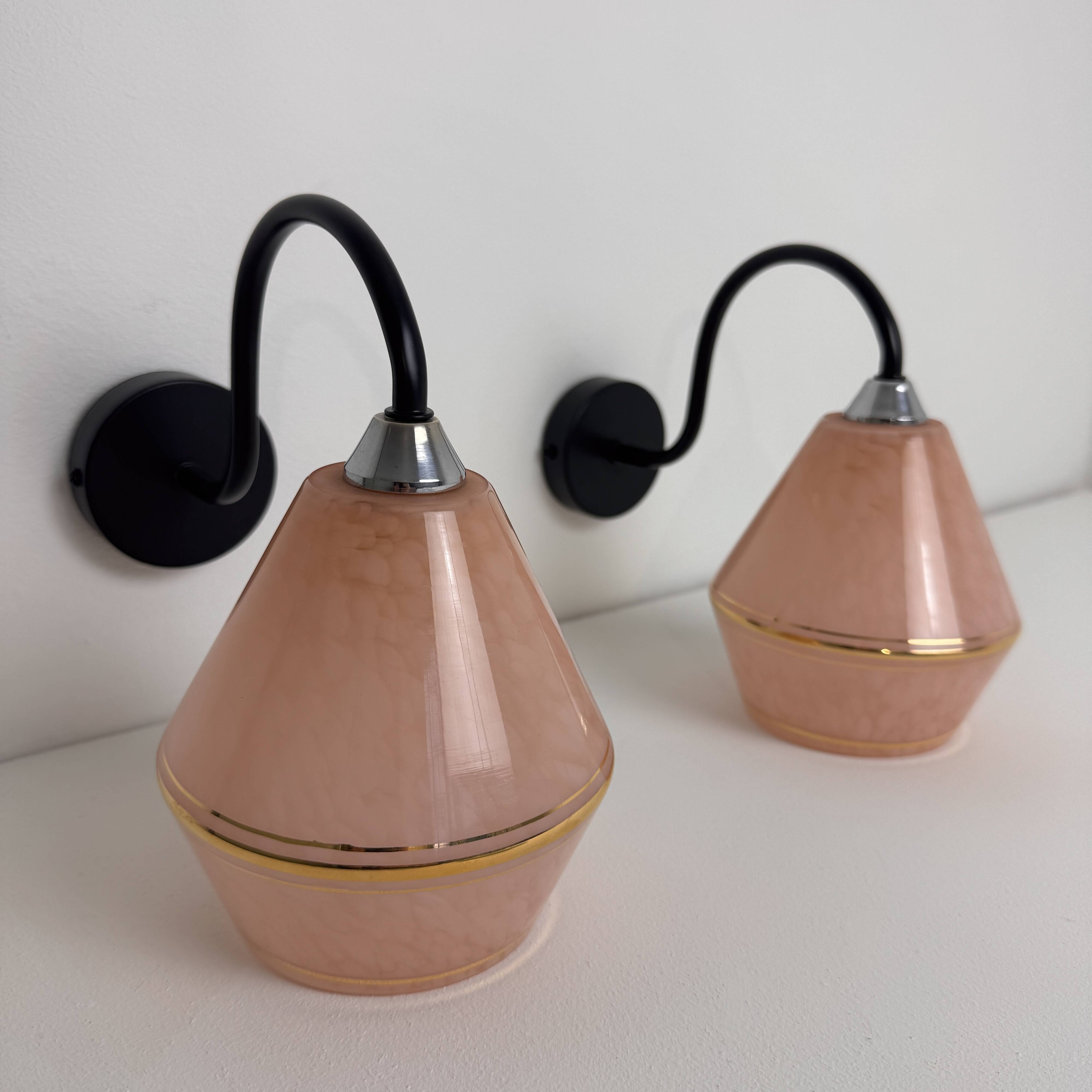 Vintage swan neck wall lights