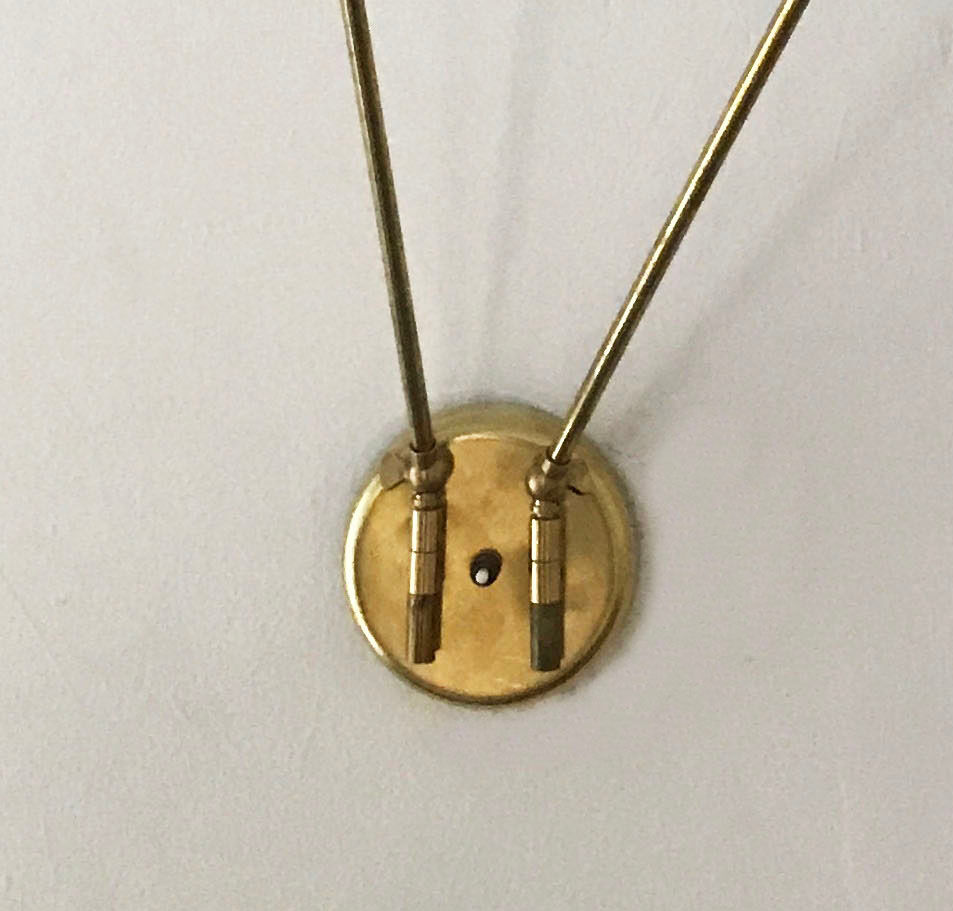 Double articulated wall sconce diabolo