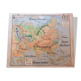 School map Vidal-Lablache No.14 Asia