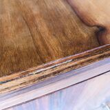 Art Deco chest of drawers in flambé walnut veneer circa 30's/ 40's