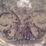 Assiette déesse et deux anges signé R.Coelho