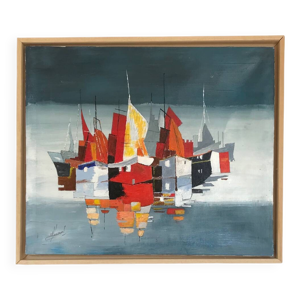 Marine.huile sur toile