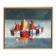 Marine.huile sur toile double-face signée michel leveau