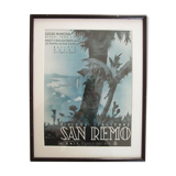 Advertising Casino San Remo Italian Riviera, Art Deco