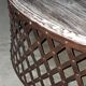 Table basse ronde en bois avec pieds métal