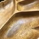 Acacia wood leaf serving dish
