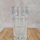Vintage glass vase with geometric design