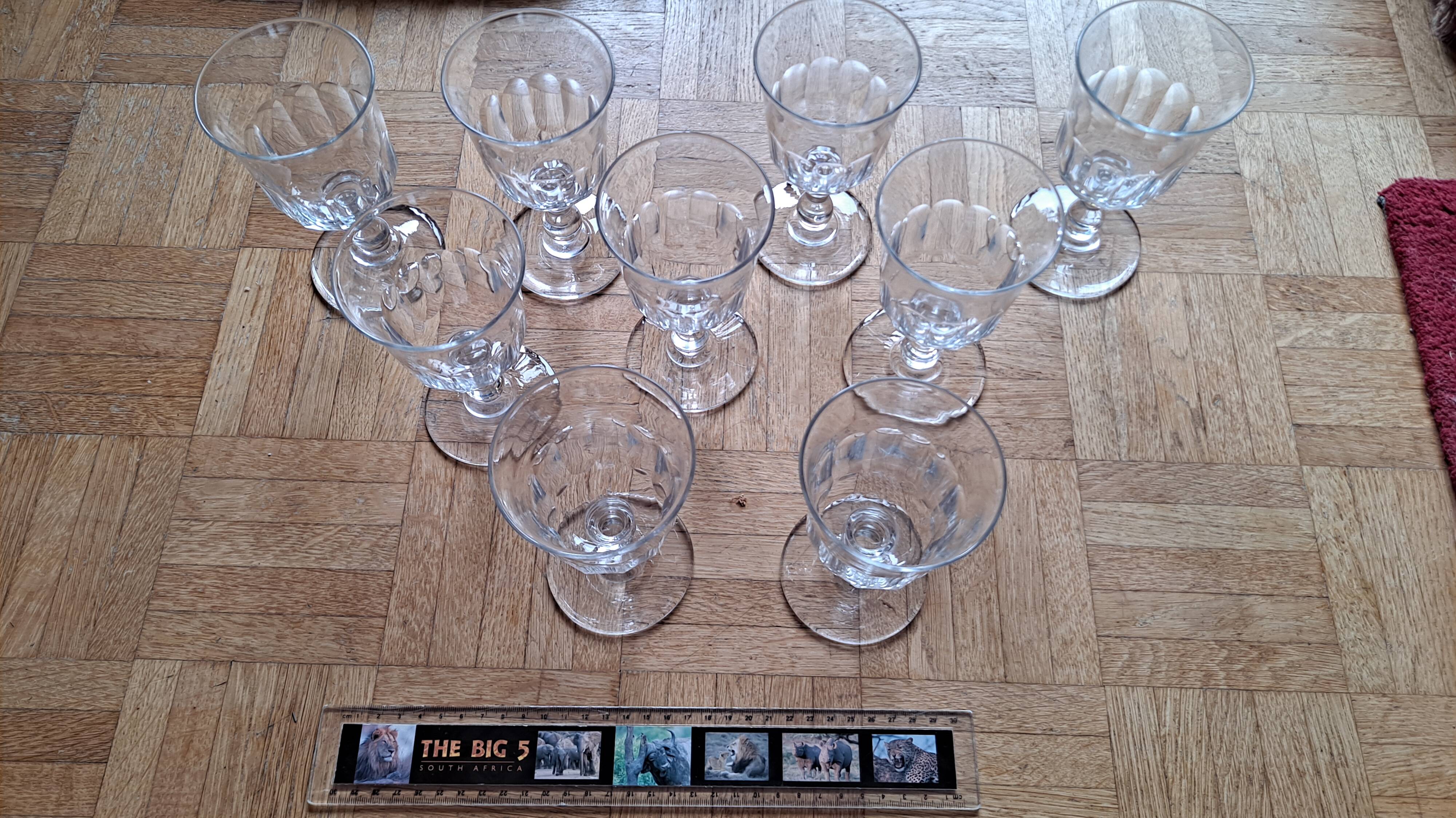 15 Verres baccarat model Chaulnes (water and wine)
