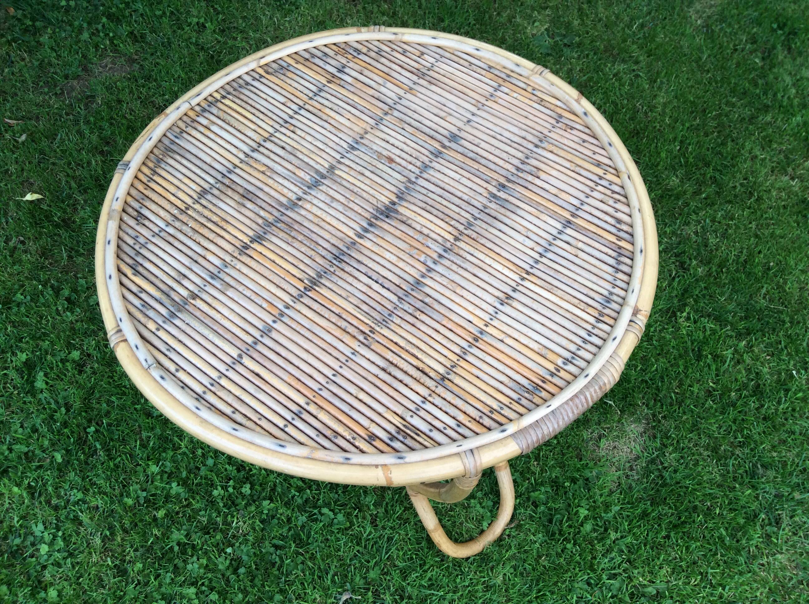 Rattan coffee table