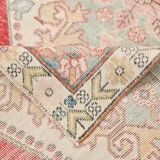 4x7 Red & Cream Antique Vintage Rug, 129x216Cm SK 22247