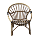 Fauteuil en rotin et scoubidou