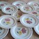 13 antique DDP France plates, 1950s-60s