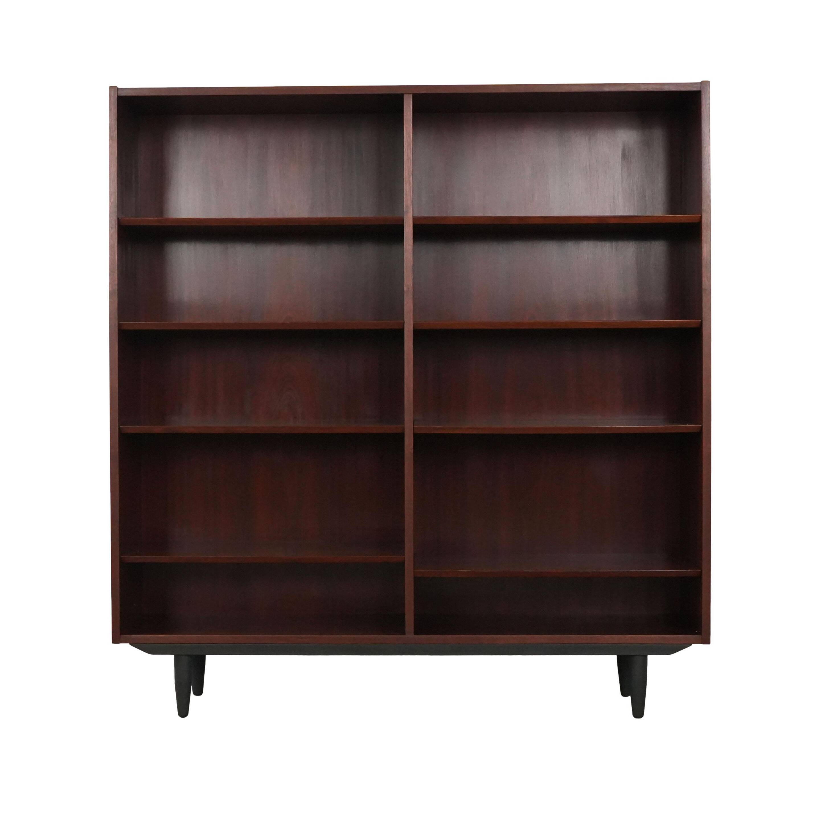 Danish mahogany library by Carlo Jensen for Hundevad, 1970s.