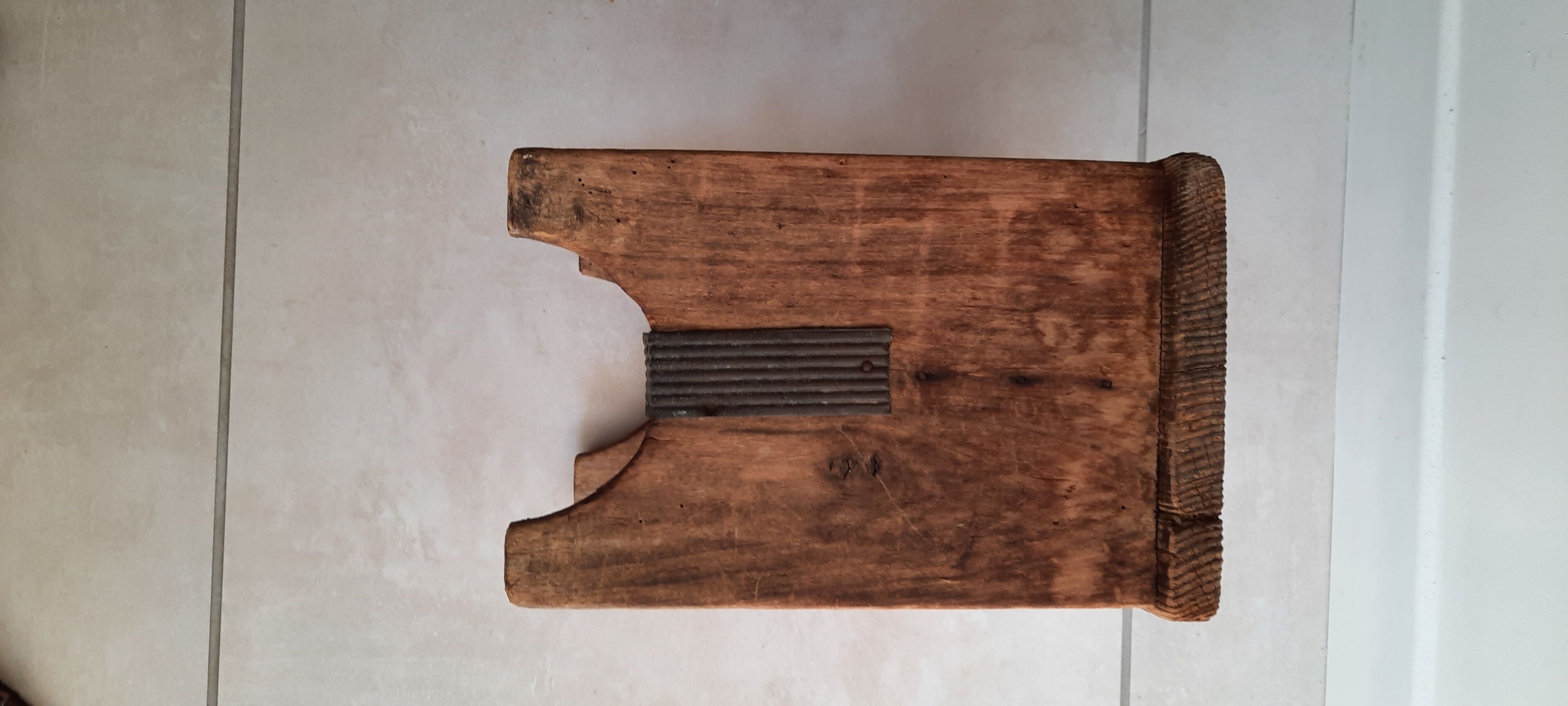 Bench in very old pine