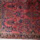 Handmade antique Persian Sarouk rug 112cm x 164cm 1920s - 1B748