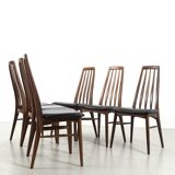 Set of 6 'Eva' chairs by Niels Koefoed