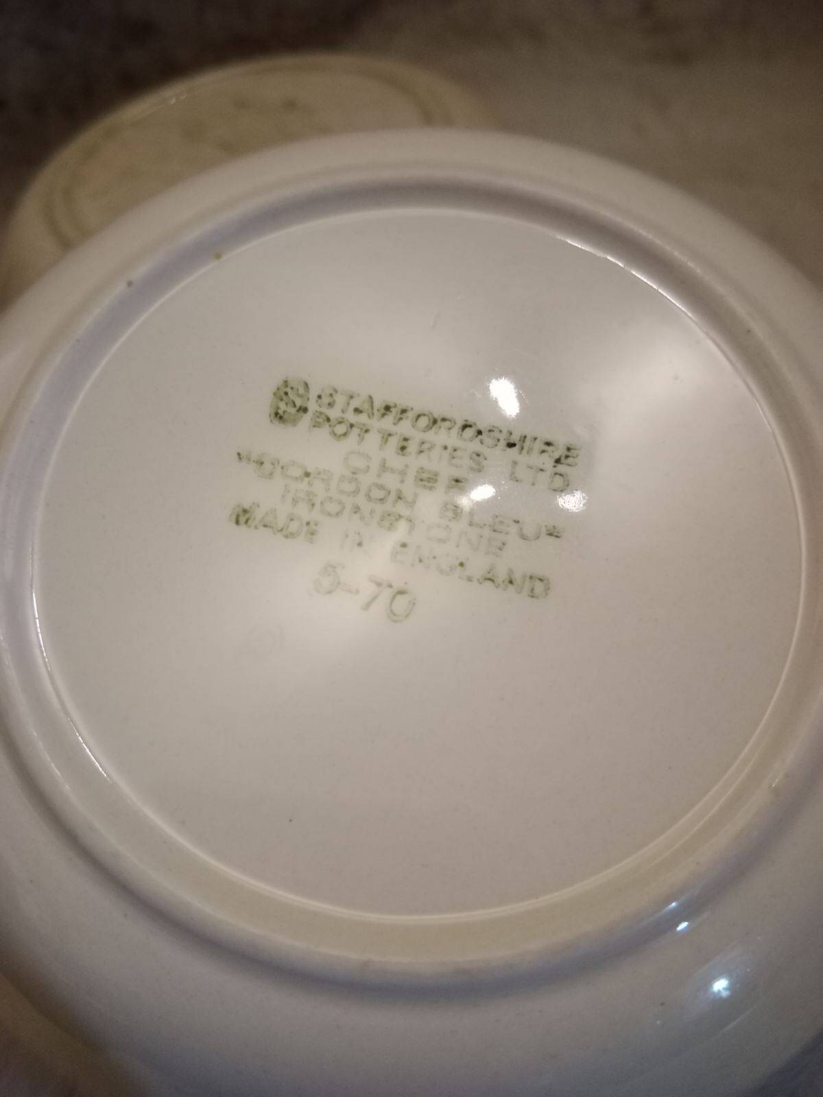 2 vintage England Staffordsmire bowls