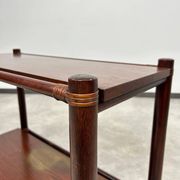 Mid-century modern bamboo side table by Gervasoni
