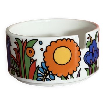 Vintage ceramic ashtray with "Acapulco" pattern – Villeroy & Boch