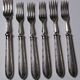 Dessert or entremets forks Mappin & Webb antique silver-plated