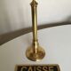 Brass palace brasserie counter plate on foot