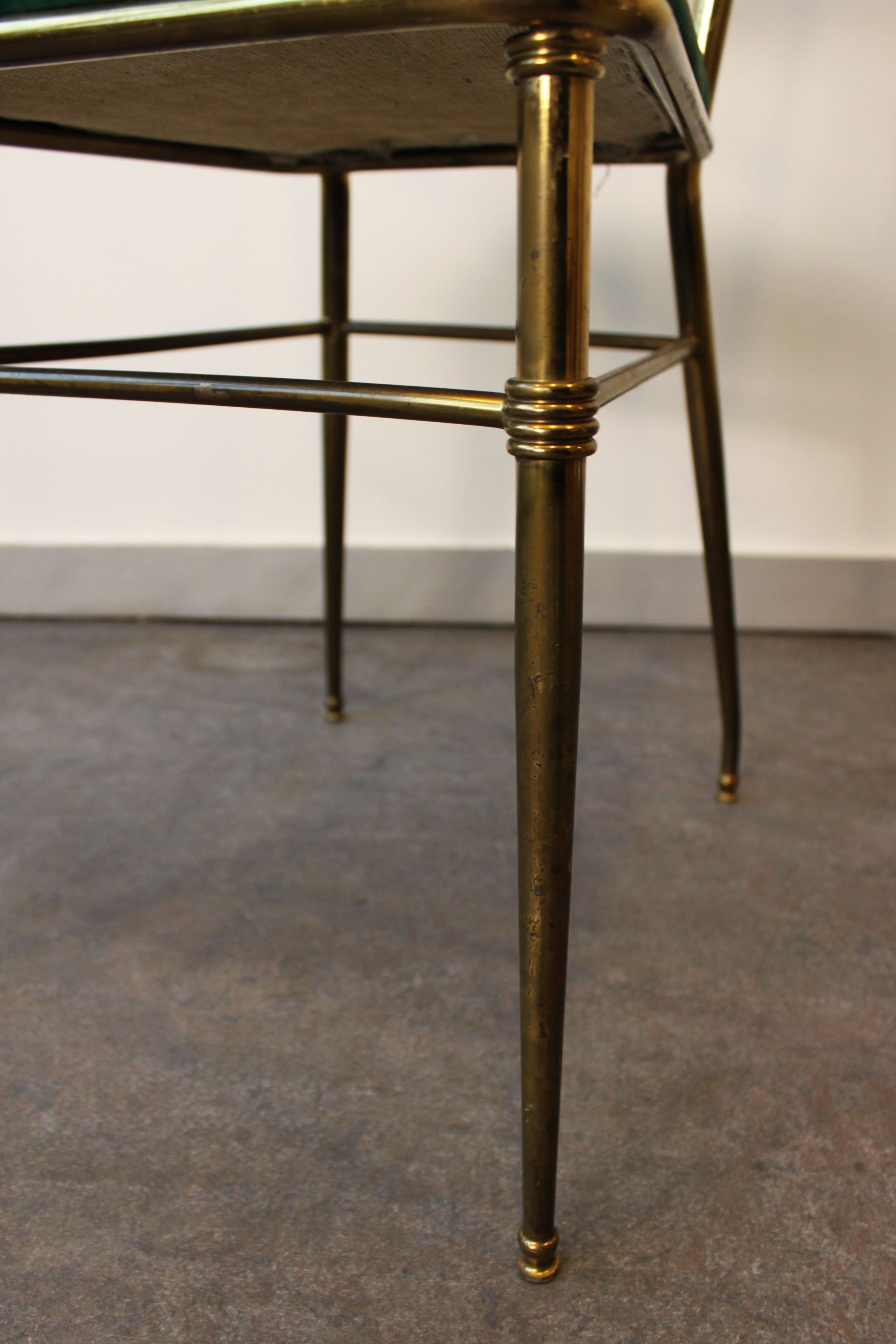 High-back Chiavari chair by Gaetano Descalzi, Italy, 1950