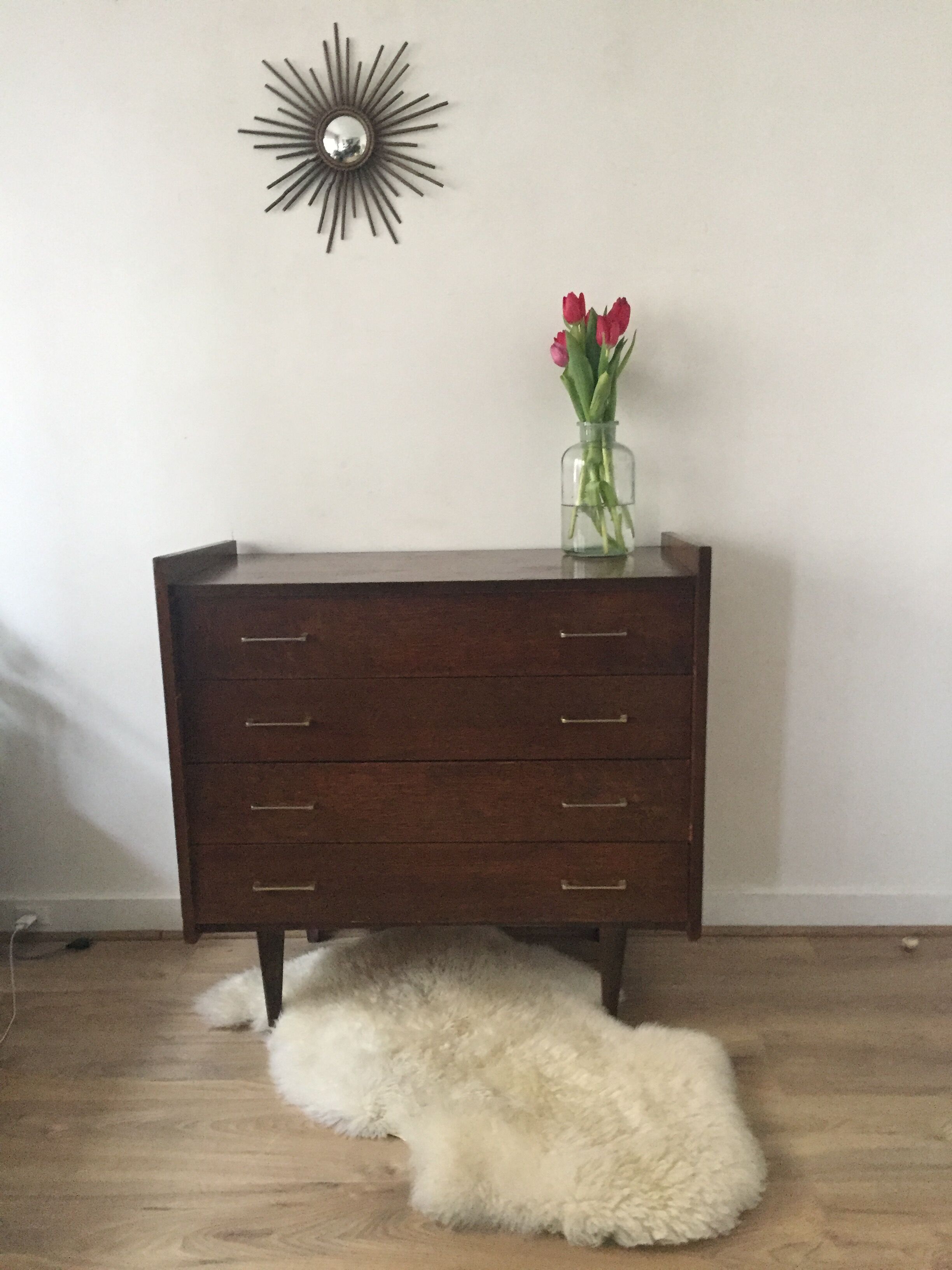 Commode vintage pieds compas année 50/60