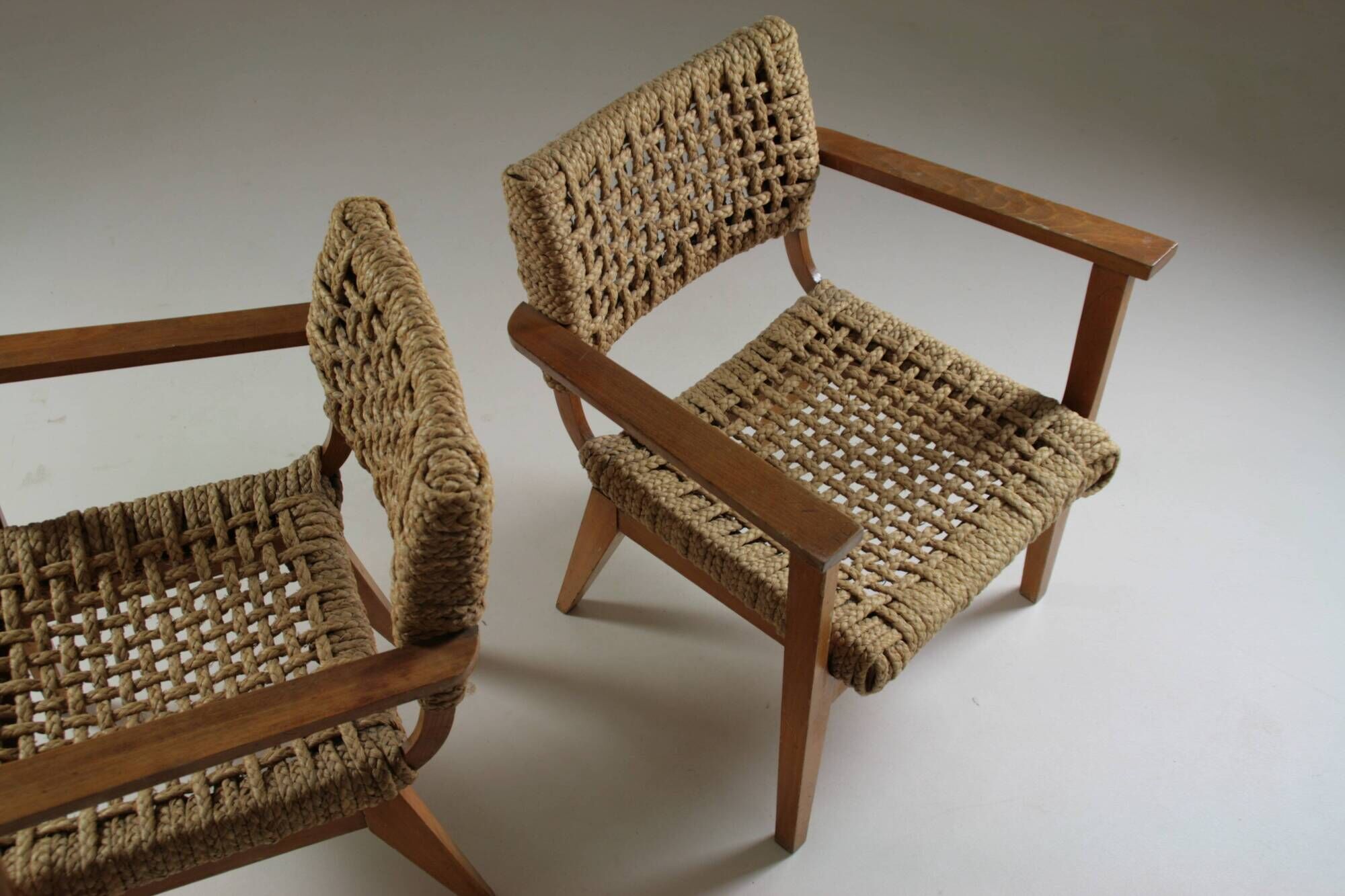 Pair of bridge armchairs Vibo, 1950s France