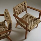 Pair of bridge armchairs Vibo, 1950s France
