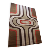 Grand tapis vintage des années 70 1970