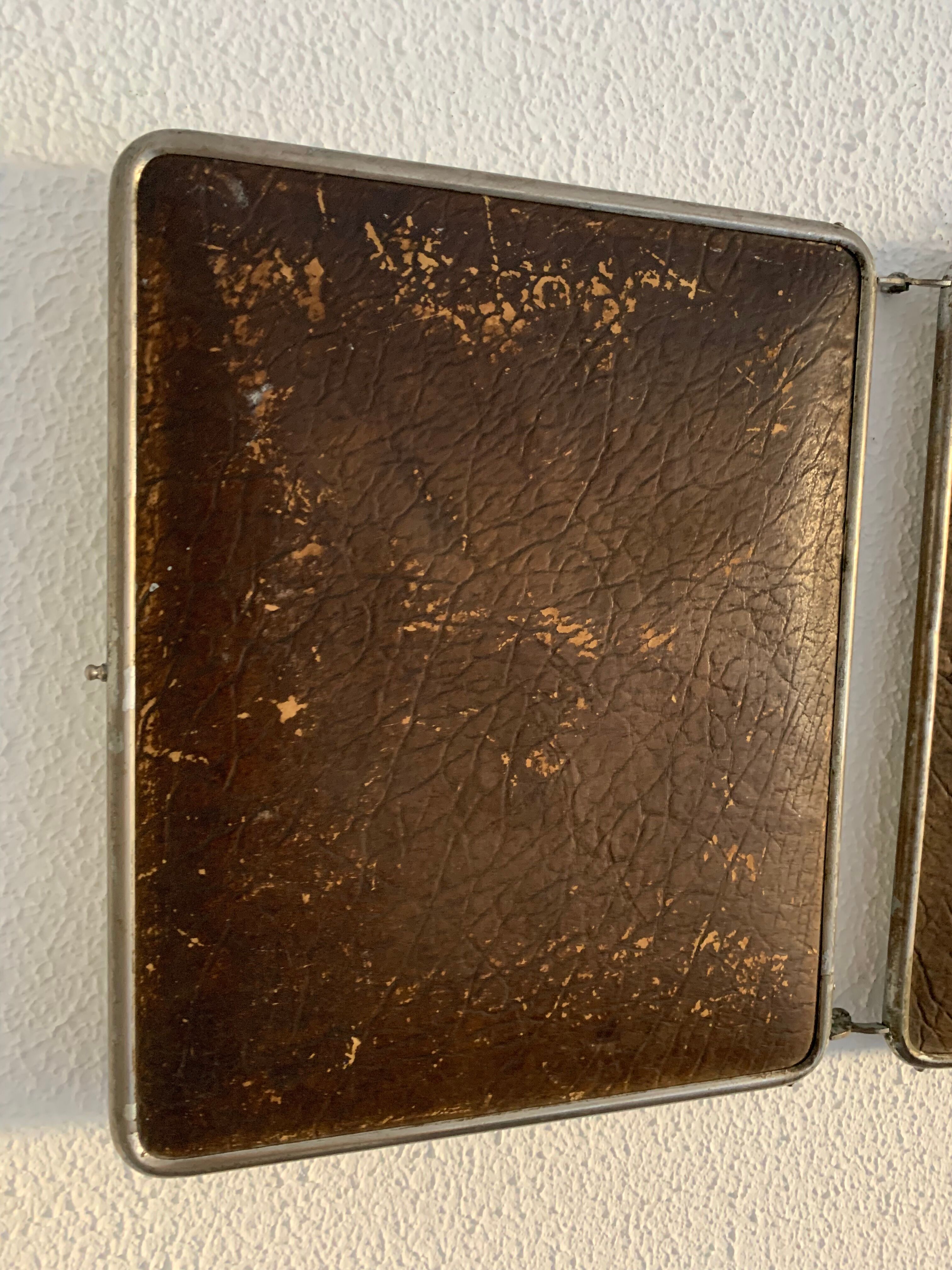 Vintage mirror 1930 triptych barber hairdresser - 30 x 78 cm