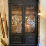 large bookcase in blackened pear wood, Napoleon III period
