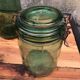 Lot 7 bocaux de conserve anciens