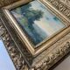 Hsp 19th century barbizon paintings "animated landscape" + frame