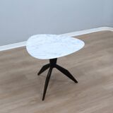 Mid century organic design tripode marble coffee table 1950s