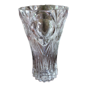 Vase en verre ciselé - transparent